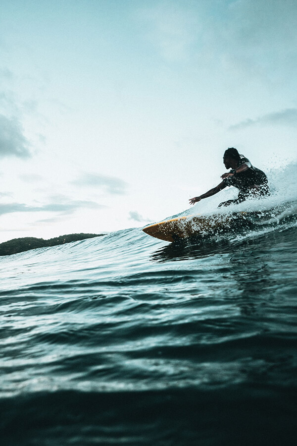Man on surfboard